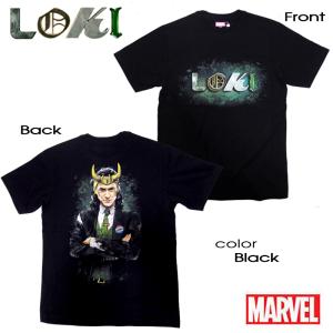 MARVEL マーベル LOKI Tシャツ ロキ メンズ 半袖 アベンジャーズ アメコミ キャラクター グッズ ムーンナイト ファルコン ハルク ギフト プレゼント｜eversoul