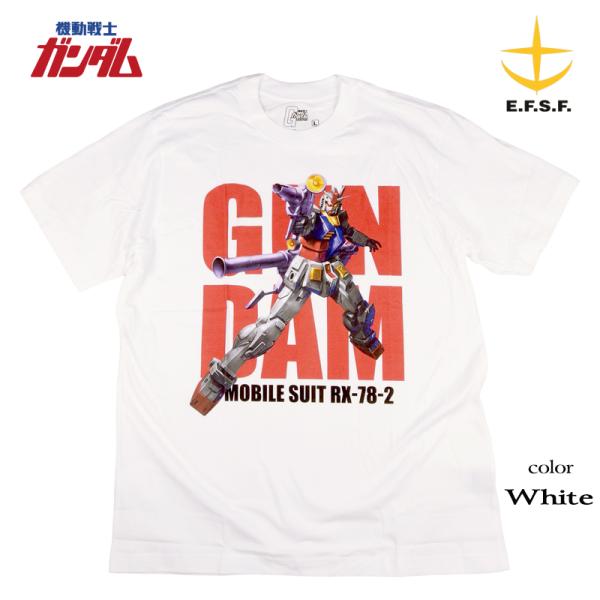 機動戦士ガンダム Ｔシャツ 半袖 RX-78-2 GUNDAM ジオング 地球防衛軍 モビルスーツ ...