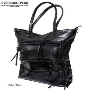 トートバッグ メンズ スカル スタッズ ショルダーバッグ フェイク