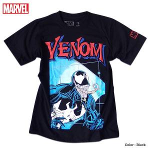 ベノム マーベル Ｔシャツ 半袖 スパイダーマン ヴェノム プリント キャラクター MARVEL ア...