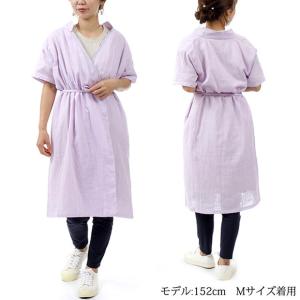 ワンピース ガーゼ 春 夏 ルームウェア 薄手...の詳細画像3
