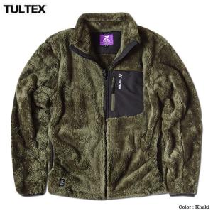 TULTEX ボア フリース ジャケット ブルゾン メンズ 暖かい 防風 ポケット付き アウトドア ...
