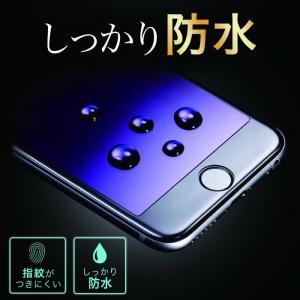 iPhone 全面保護 ガラスフィルム ブルー...の詳細画像5