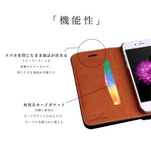 iPhone ケース 手帳型 本革 クロコ i...の詳細画像5