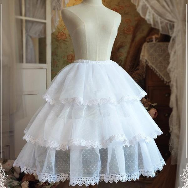 パニエ ロリータ ワイヤーあり 普段使い ゴスロリ 50-70cm ソフトチュール Lolita ホ...