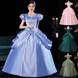 豪華な女王 ロングドレス ステージ衣装 お姫様 代劇 プリンセスライン