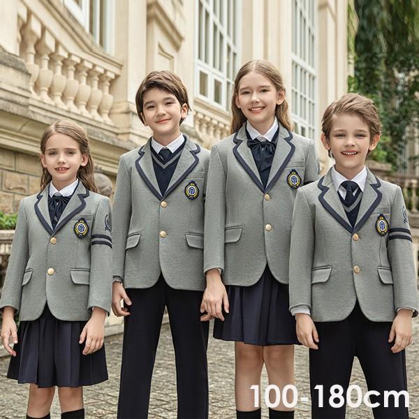 学生服 子供服 韓国風 ピアノ発表会 上下セット キッズスーツ キッズフォーマルスーツ 女の子 男の...