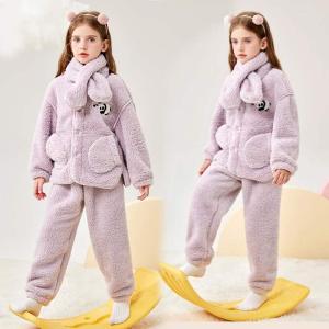 着る毛布パジャマ キッズ 子供用 前開き ボア...の詳細画像5