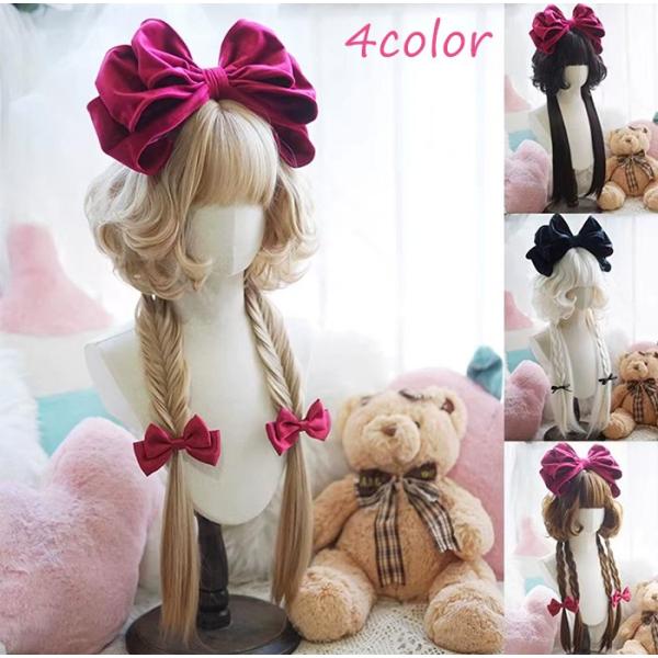 ウィッグ ゴスロリ 全4色 コスチューム 甘美 仮装 超自然 レディース フルウィッグ ロング 巻き...