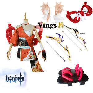 原神 げんしん 宵宮 よいみや コスプレ衣装 武器 ウィッグ 靴 追加可 変装 仮装