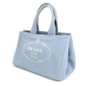 プラダ PRADA PERVINCA スミレ ライトブルー キャンバス カナパ B1877B ハンドバッグ 鞄 ブランドアイテム レディース 【sa】【中古】｜everydaygoldrush