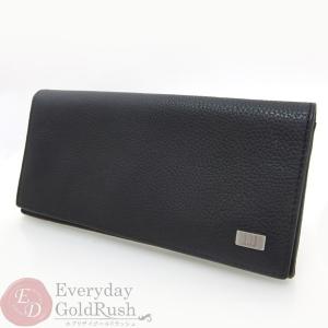 ダンヒル DUNHILL メンズ 二つ折り長財布 ブラック レザー 箱付き 美品【hon】【中古】｜everydaygoldrush