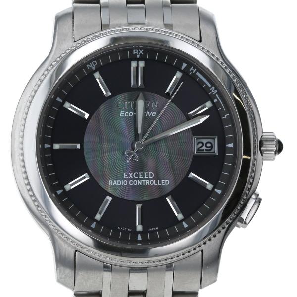 シチズン CITIZEN エクシード EXCEED H410-T007716 ソーラー ブラック 黒...