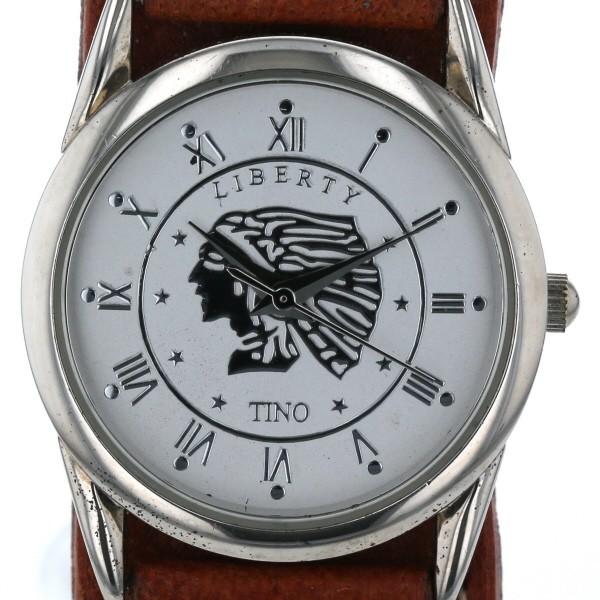 リバティー Liberty  アメカジコインスタッズ  クオーツ シルバー 文字盤 3針式 レディー...