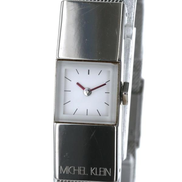 ミッシェルクラン MICHEL KLEIN シルバー スクエア V220-6730 クオーツ ホワイ...