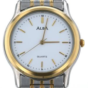 セイコー SEIKO アルバ ALBA V701-X210 クオーツ ホワイト 文字盤 3針式 メンズ 腕時計 【sa】【中古】｜everydaygoldrush