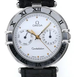 オメガ OMEGA コンステレーション  クオーツ ホワイト 文字盤 3針式 メンズ 腕時計 【iw】【中古】