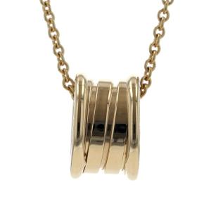 BVLGARI ブルガリ K18YG イエローゴールド ネックレス B-zero1 ビーゼロワン ロゴ シンプル 40cm【新品仕上済】【zz】【中古】