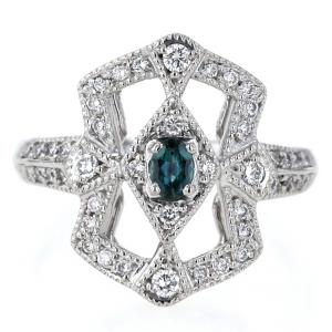 京セラ/ムーンジュエリー Pt900 再結晶 アレキサンドライト  