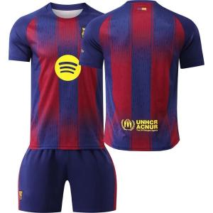2526 新作 バルセロナ ユニフォーム 10 番メッシ 19 番ヤマル 14 番 サッカーセット サッカーウェアセット