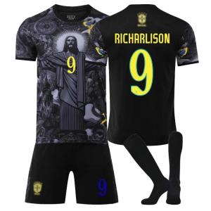ブラジル代表 ブラックサッカーユニフォームセッ...の詳細画像3