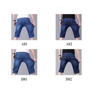 メンズ デニムパンツ ジーンズ 五分丈パンツ ...の詳細画像5