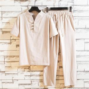 メンズ 半袖上下セット セットアップ パジャマ...の詳細画像4