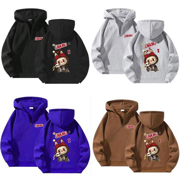 10色 新品 ラブブ 成人服 長袖 パーカー labubu 春 秋 冬 アイテム トップス 男の子 ...