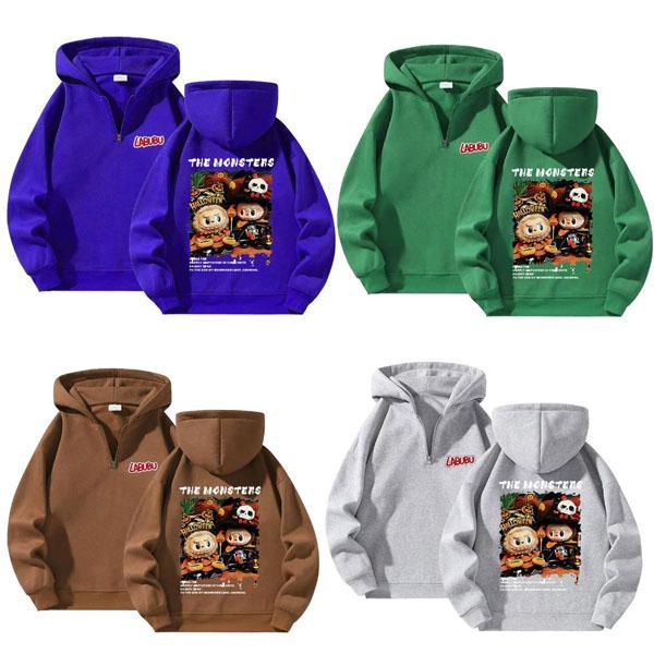 10色 新品 ラブブ 成人服 長袖 パーカー labubu 春 秋 冬 アイテム トップス 男の子 ...