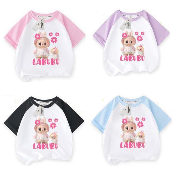 labubu子供服 半袖Tシャツ 通気性 肌着 柔らかい 丸首 男の子女の子 子ども服 小学生 誕生...