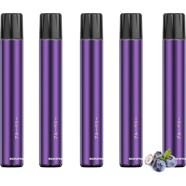 Eonfine 電子タバコ 使い捨て vape ベイプ 10000回吸引可能 ブルーベリー 禁煙パ