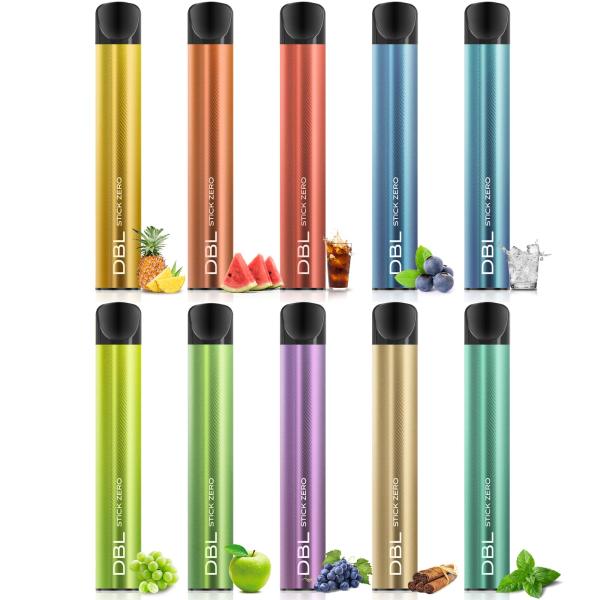 DBL 電子タバコ 使い捨て 持ち運び シーシャ 10本入り 15000回吸引可能 VAPE ベ