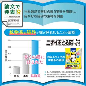 ライオン 猫砂 ニオイをとる砂 5.5Lx4袋...の詳細画像2