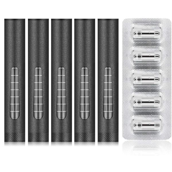 ARASHI プルームテック互換 アトマイザー×5本セット 交換用コイル×5個 カプセ