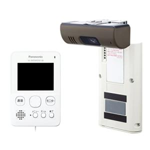 パナソニック ワイヤレスドアモニター ドアモニ ホワイト ワイヤレスドアカメラ+モニター親機 各1台セット VL-SDM310-W