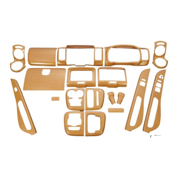 (ユーカリ茶木目調) インテリアパネル 19P エブリイワゴン / バン DA17系 REIZ IP...