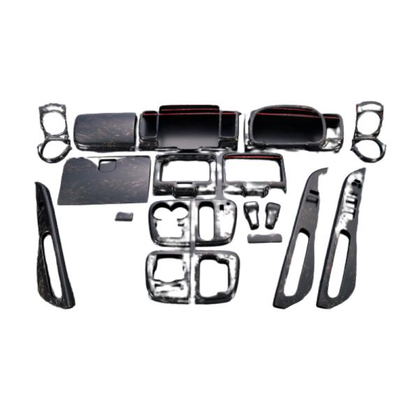 (マホガニー黒木目) インテリアパネル 19P エブリイワゴン / バン DA17系 REIZ IP...