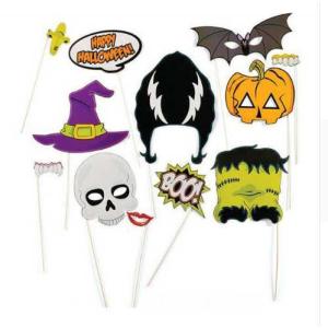 フォトプロップス ハロウィン 結婚式 二次会 誕生日 パーティー で 使用 おもしろ おしゃれ な 写真 アクセサリー 小物 ガーランド 素材 12個