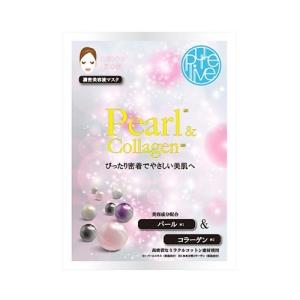 PureLive Pearl&Collagen パール&コラーゲン フェイスマスク 1枚入x10