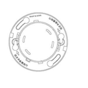 パナソニック　確認灯付速結式感知器ベース　3線式　埋込型　(小型タイプ・コネクタ付)　※受注品【BVK46271】｜evillage