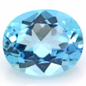 【処分特価】ブラジル産 天然ブルートパーズ 5.64ct ルース 宝石 裸石 11月誕生石｜evj-cc