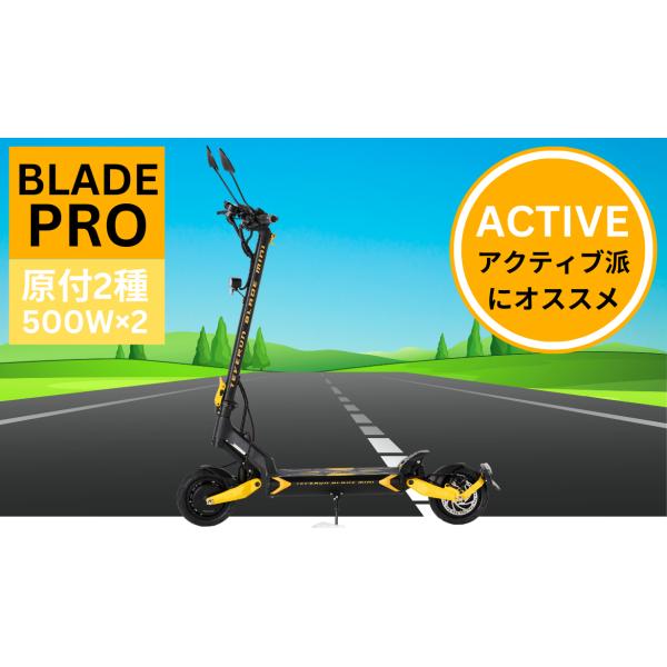 電動キックボード BLADE PRO 500W×2（公道走行可能 / 原付二種）★銀行振込で1000...