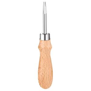 レザークラフト エッジャー ハイス鋼 薄革用 ヘリ落とし 面取り切削 革漉き 溝堀り スペシャルエッジャー 木製