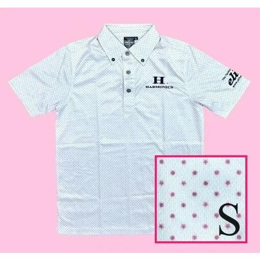 【新品・長期在庫】エリートグリップ 半袖 ポロシャツ ドット柄 ホワイト ピンク S ゴルフウェア ...