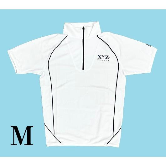 【新品・長期在庫】エリートグリップ 半袖 ハーフジップ COOLMAX ホワイト M ゴルフウェア ...