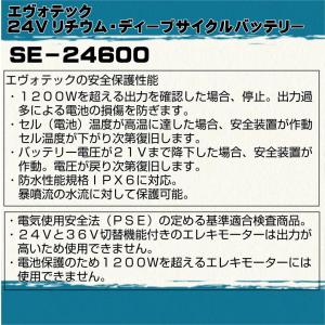24V 60Ah リチウムバッテリー SE-2...の詳細画像3