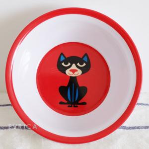 OMM design 子ども食器 メラミンボウル・キャット  (オーエムエムデザイン)｜evrica