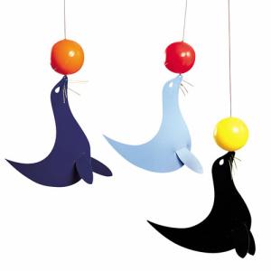 （ワケアリ品・箱スレ）FLENSTED MOBILES　The 3 happy sealions（３匹の幸せなアシカ）  (フレンステッド モビール)｜EVRICA