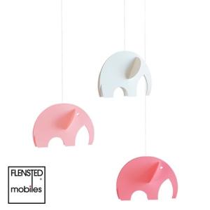 FLENSTED MOBILES 子どもゾウのモビール Olephants ピンク 149r