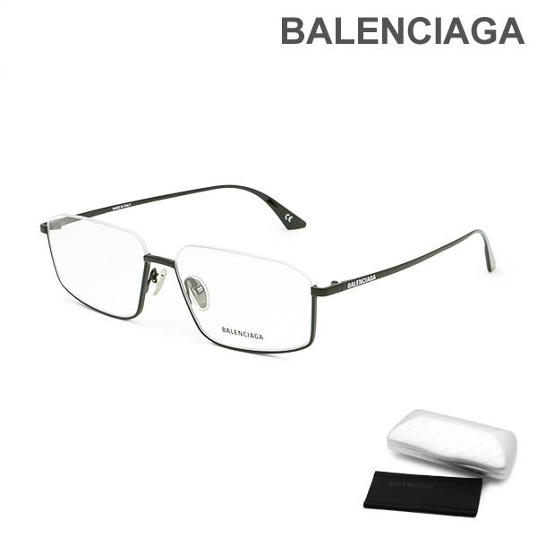 国内正規品 バレンシアガ メガネ 眼鏡 フレーム のみ BB0143O-001 ブラック ノーズパッ...